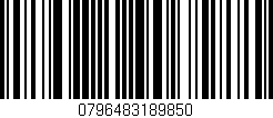 Código de barras (EAN, GTIN, SKU, ISBN): '0796483189850'