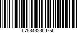 Código de barras (EAN, GTIN, SKU, ISBN): '0796483300750'