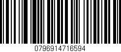 Código de barras (EAN, GTIN, SKU, ISBN): '0796914716594'