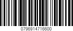 Código de barras (EAN, GTIN, SKU, ISBN): '0796914716600'