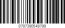 Código de barras (EAN, GTIN, SKU, ISBN): '0797390549799'