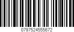Código de barras (EAN, GTIN, SKU, ISBN): '0797524555672'