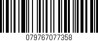 Código de barras (EAN, GTIN, SKU, ISBN): '079767077358'