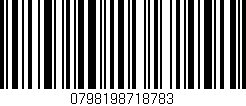 Código de barras (EAN, GTIN, SKU, ISBN): '0798198718783'