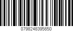 Código de barras (EAN, GTIN, SKU, ISBN): '0798248395650'