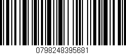 Código de barras (EAN, GTIN, SKU, ISBN): '0798248395681'