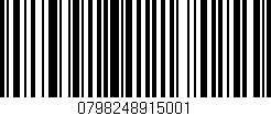 Código de barras (EAN, GTIN, SKU, ISBN): '0798248915001'