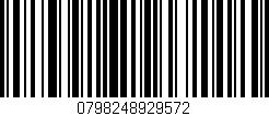 Código de barras (EAN, GTIN, SKU, ISBN): '0798248929572'