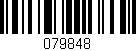 Código de barras (EAN, GTIN, SKU, ISBN): '079848'