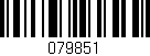 Código de barras (EAN, GTIN, SKU, ISBN): '079851'