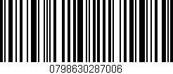 Código de barras (EAN, GTIN, SKU, ISBN): '0798630287006'