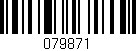 Código de barras (EAN, GTIN, SKU, ISBN): '079871'