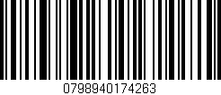 Código de barras (EAN, GTIN, SKU, ISBN): '0798940174263'