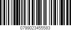 Código de barras (EAN, GTIN, SKU, ISBN): '0799023455583'