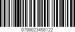 Código de barras (EAN, GTIN, SKU, ISBN): '0799023456122'