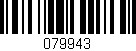 Código de barras (EAN, GTIN, SKU, ISBN): '079943'