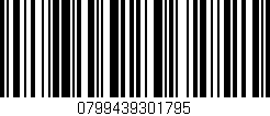 Código de barras (EAN, GTIN, SKU, ISBN): '0799439301795'
