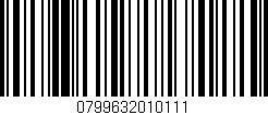 Código de barras (EAN, GTIN, SKU, ISBN): '0799632010111'