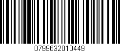 Código de barras (EAN, GTIN, SKU, ISBN): '0799632010449'