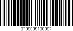 Código de barras (EAN, GTIN, SKU, ISBN): '0799899108897'