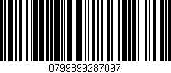 Código de barras (EAN, GTIN, SKU, ISBN): '0799899287097'