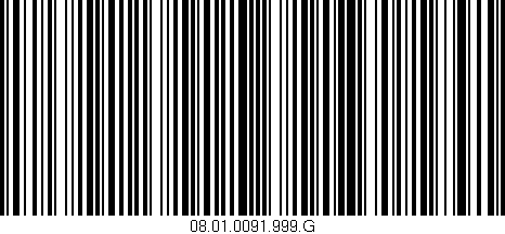 Código de barras (EAN, GTIN, SKU, ISBN): '08.01.0091.999.G'