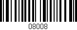Código de barras (EAN, GTIN, SKU, ISBN): '08008'