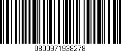 Código de barras (EAN, GTIN, SKU, ISBN): '0800971938278'