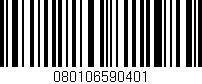Código de barras (EAN, GTIN, SKU, ISBN): '080106590401'