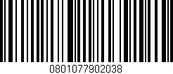 Código de barras (EAN, GTIN, SKU, ISBN): '0801077902038'