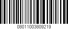 Código de barras (EAN, GTIN, SKU, ISBN): '08011003809219'