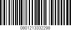 Código de barras (EAN, GTIN, SKU, ISBN): '0801213332298'