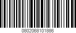 Código de barras (EAN, GTIN, SKU, ISBN): '0802068101886'