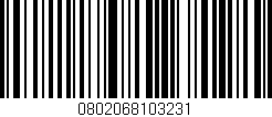 Código de barras (EAN, GTIN, SKU, ISBN): '0802068103231'