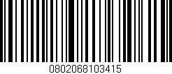 Código de barras (EAN, GTIN, SKU, ISBN): '0802068103415'