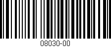 Código de barras (EAN, GTIN, SKU, ISBN): '08030-00'