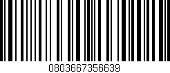Código de barras (EAN, GTIN, SKU, ISBN): '0803667356639'