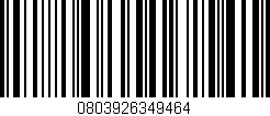 Código de barras (EAN, GTIN, SKU, ISBN): '0803926349464'