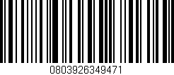 Código de barras (EAN, GTIN, SKU, ISBN): '0803926349471'
