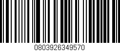 Código de barras (EAN, GTIN, SKU, ISBN): '0803926349570'