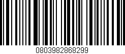 Código de barras (EAN, GTIN, SKU, ISBN): '0803982868299'