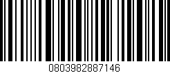 Código de barras (EAN, GTIN, SKU, ISBN): '0803982887146'
