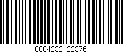 Código de barras (EAN, GTIN, SKU, ISBN): '0804232122376'