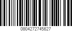 Código de barras (EAN, GTIN, SKU, ISBN): '0804272745627'