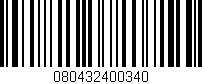 Código de barras (EAN, GTIN, SKU, ISBN): '080432400340'