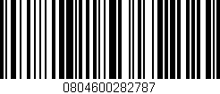 Código de barras (EAN, GTIN, SKU, ISBN): '0804600282787'