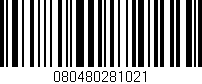 Código de barras (EAN, GTIN, SKU, ISBN): '080480281021'