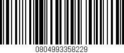 Código de barras (EAN, GTIN, SKU, ISBN): '0804993358229'