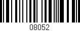 Código de barras (EAN, GTIN, SKU, ISBN): '08052'