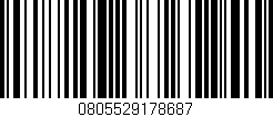 Código de barras (EAN, GTIN, SKU, ISBN): '0805529178687'